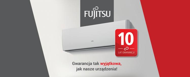 10 lat gwarancji na urządzenia FUJITSU